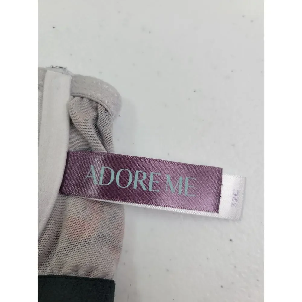 Adore Me Racerback Underwire Bra‎ Multicolor Butterflies Front Closure Size 32C